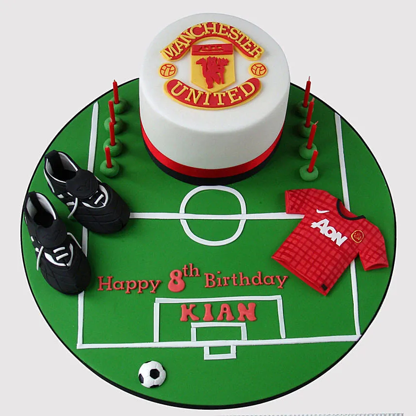 Manchester United Theme Cake
