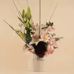 Premium Pink Roses & Lily Vase Arrangement
