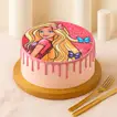 كيك أطفال تصميم باربي - 500 جرام