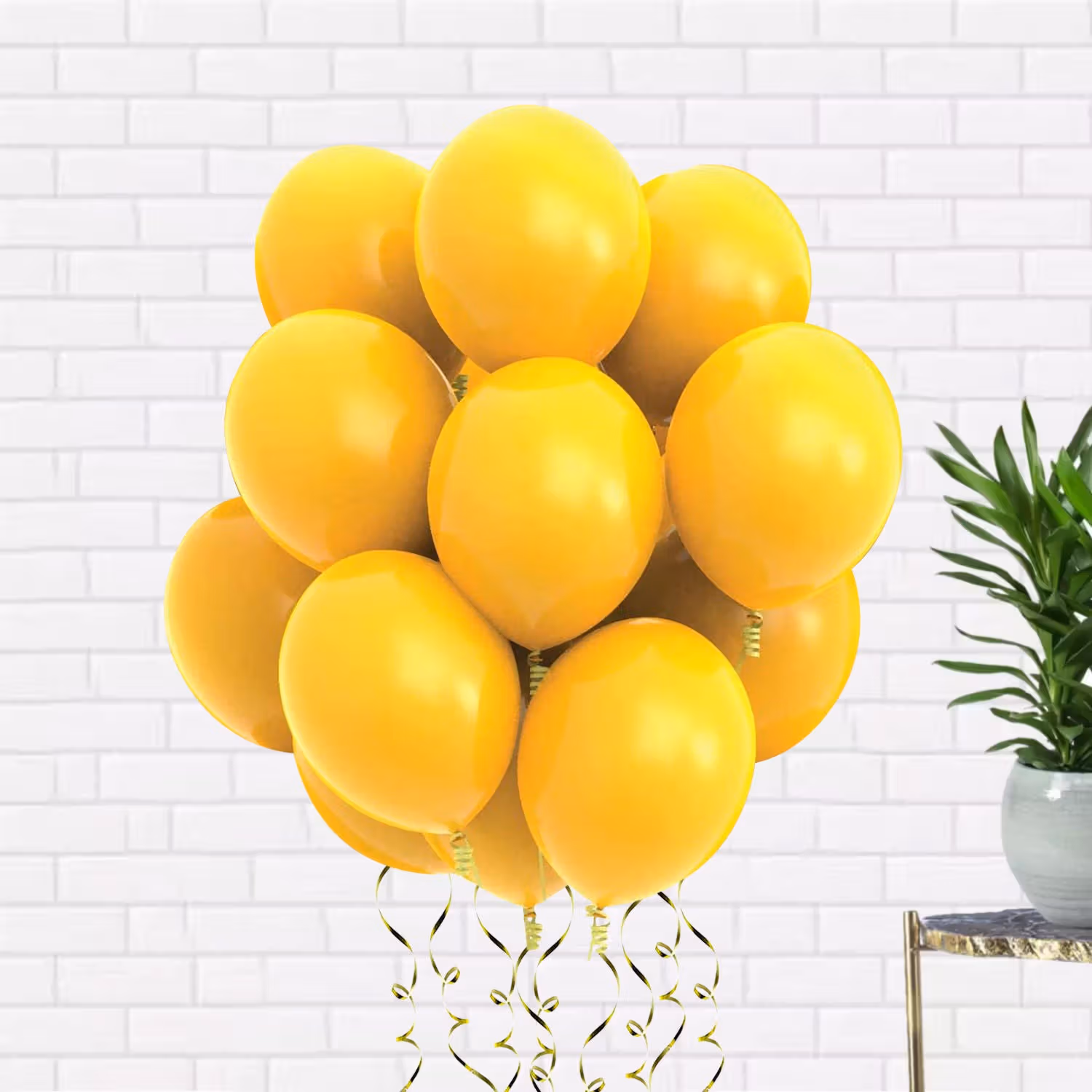 Vibrant Yellow Helium Balloons - Perfect for Celebrations