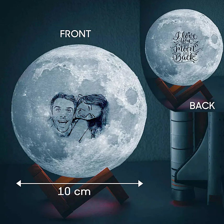 I Love You to the Moon n back Luminous Lamp with Engraving 10cm