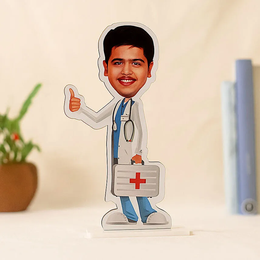 Male Doctor Personalised Caricature