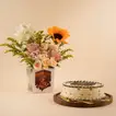 Blessed Hajj Flowers and Cake Gift Set