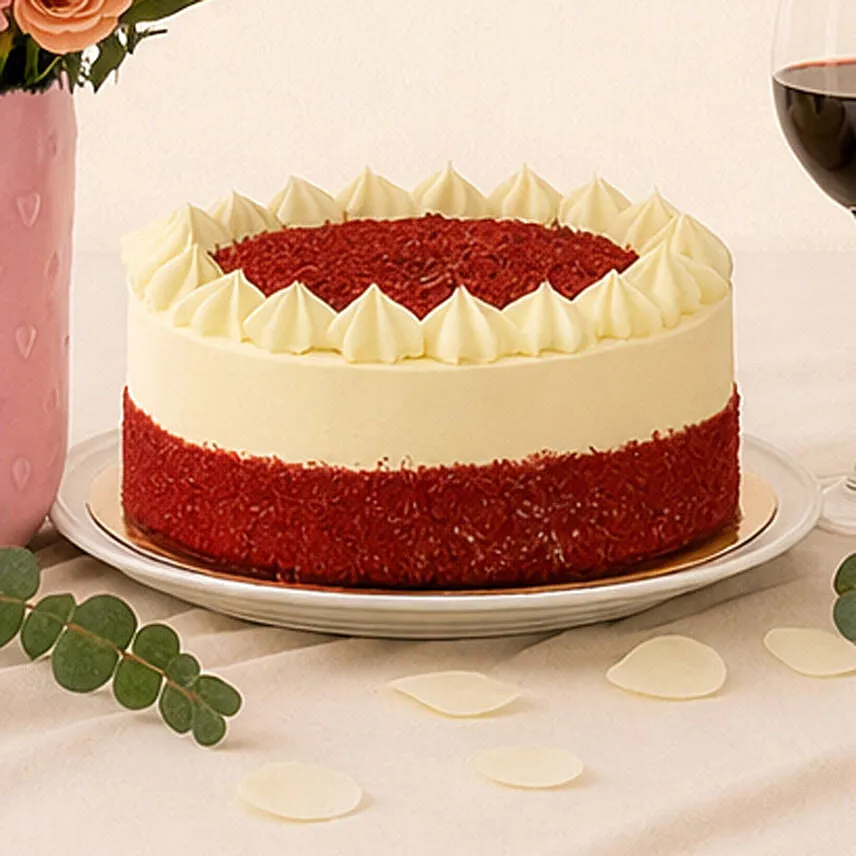 Pink Perfection Blooms with Cake and Wine