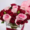 Elegant Serene Petal Harmony Vase Arrangement