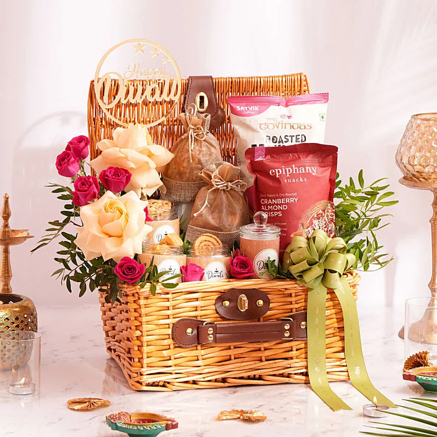 Ever green Diwali basket