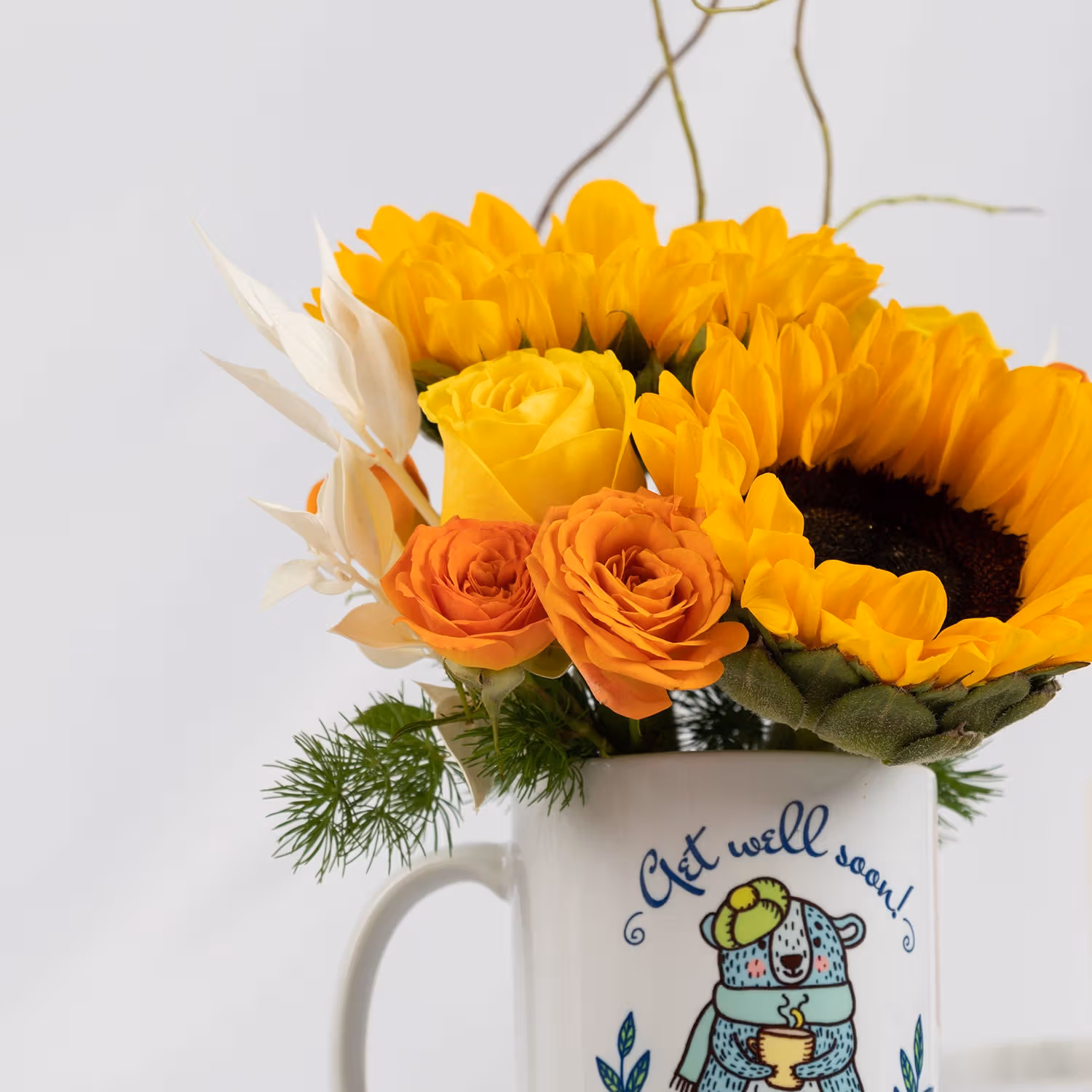 Get Well Soon Flowers Mug