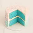 Blue Theme Gender Reveal Cake - 1 Kg