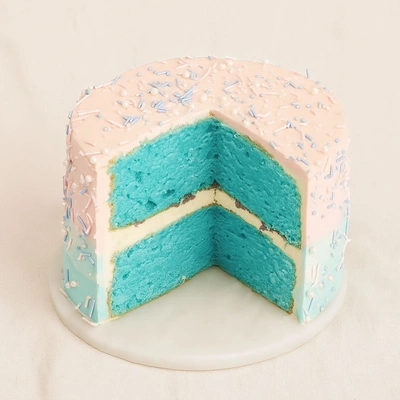 Blue Theme Gender Reveal Cake - 1 Kg
