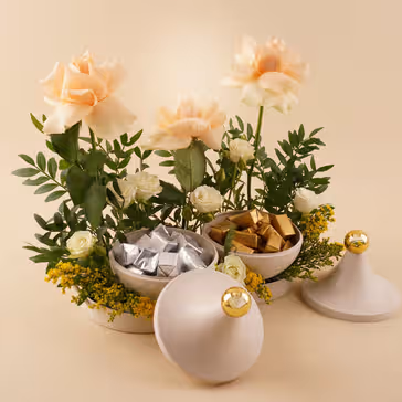 Chocolate and Flowers Gift Bouquet