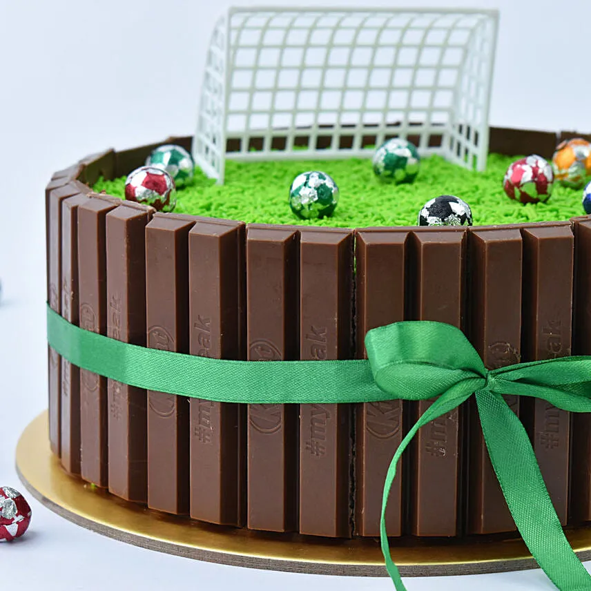 Football Field Designer Chocolate Cake