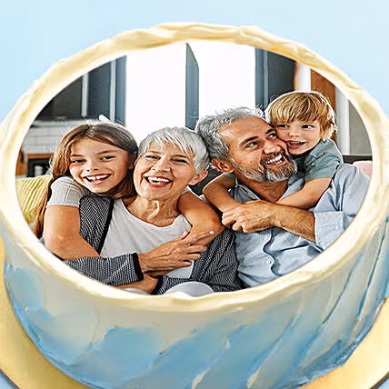 Delicious Personalized Chocolate Photo Cake - Perfect for Celebrations