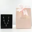 Elegant Sterling Silver Necklace with Arabic Letter ن - Glitter Collection