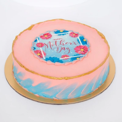 Delightful Mother's Day Photo Cake - 1 Kg Chocolate Delight