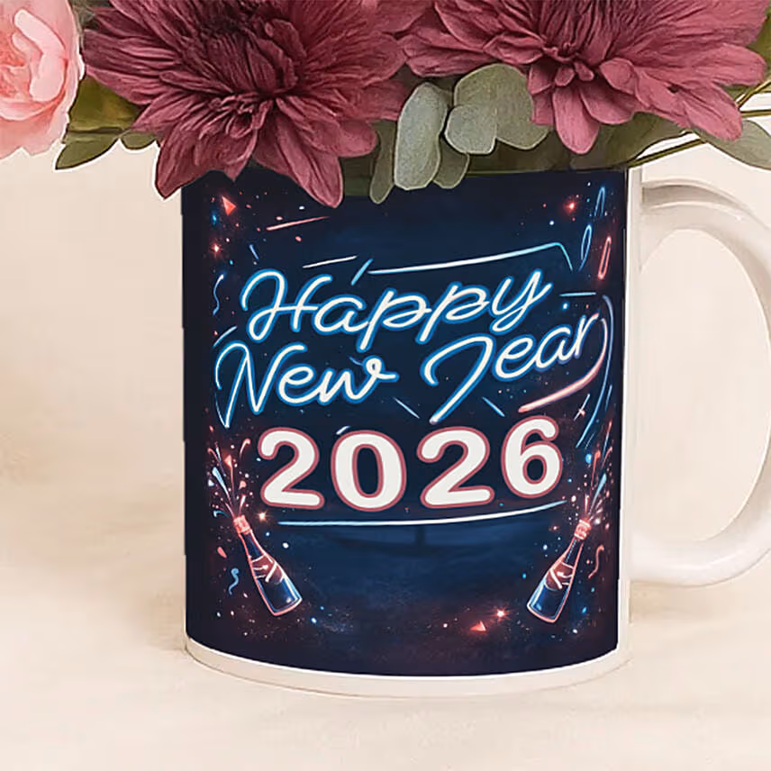 Blossom New Year Mug Arrangement