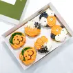 Delicious Halloween-Themed Vanilla Cupcakes - Pack of 6