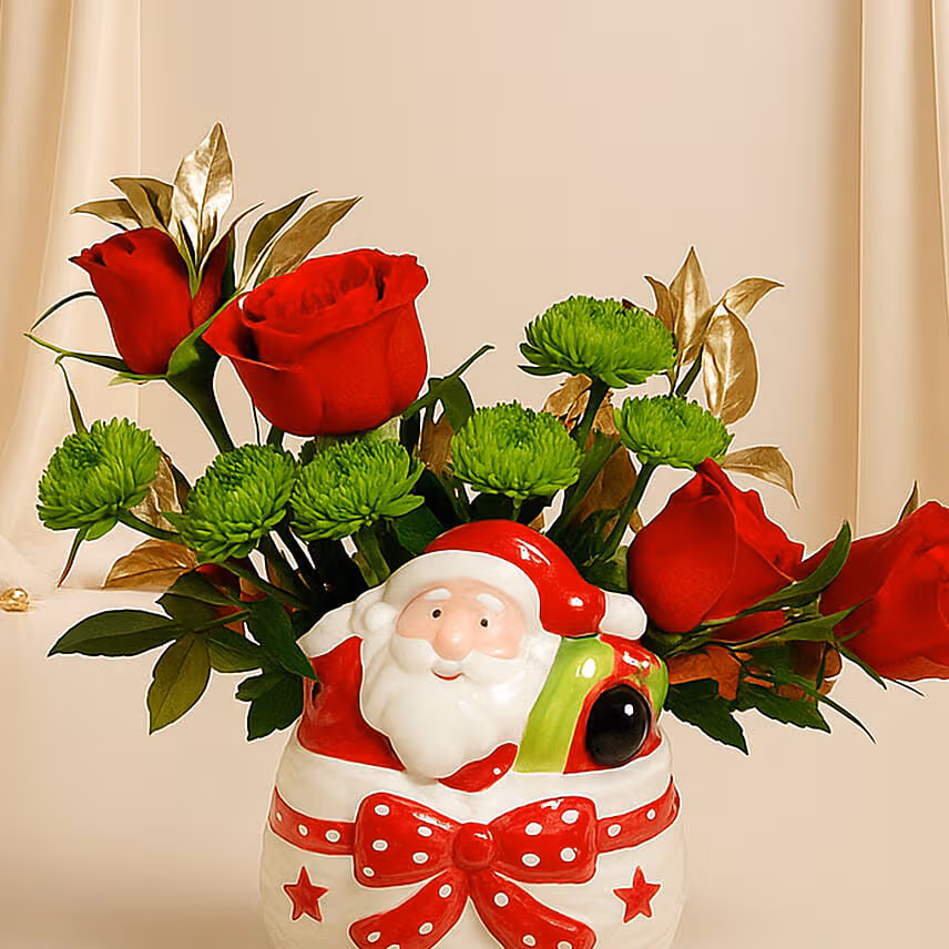 Mini Christmas Flowers Arrangement