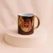 كوب لون فضي وأسود مخصص بصورة شخصية