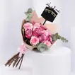Elegant Soft Purple Hand Bouquet for Umrah Mubaraka Celebration