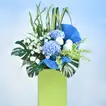 Soothing Mixed Flowers Green Stand