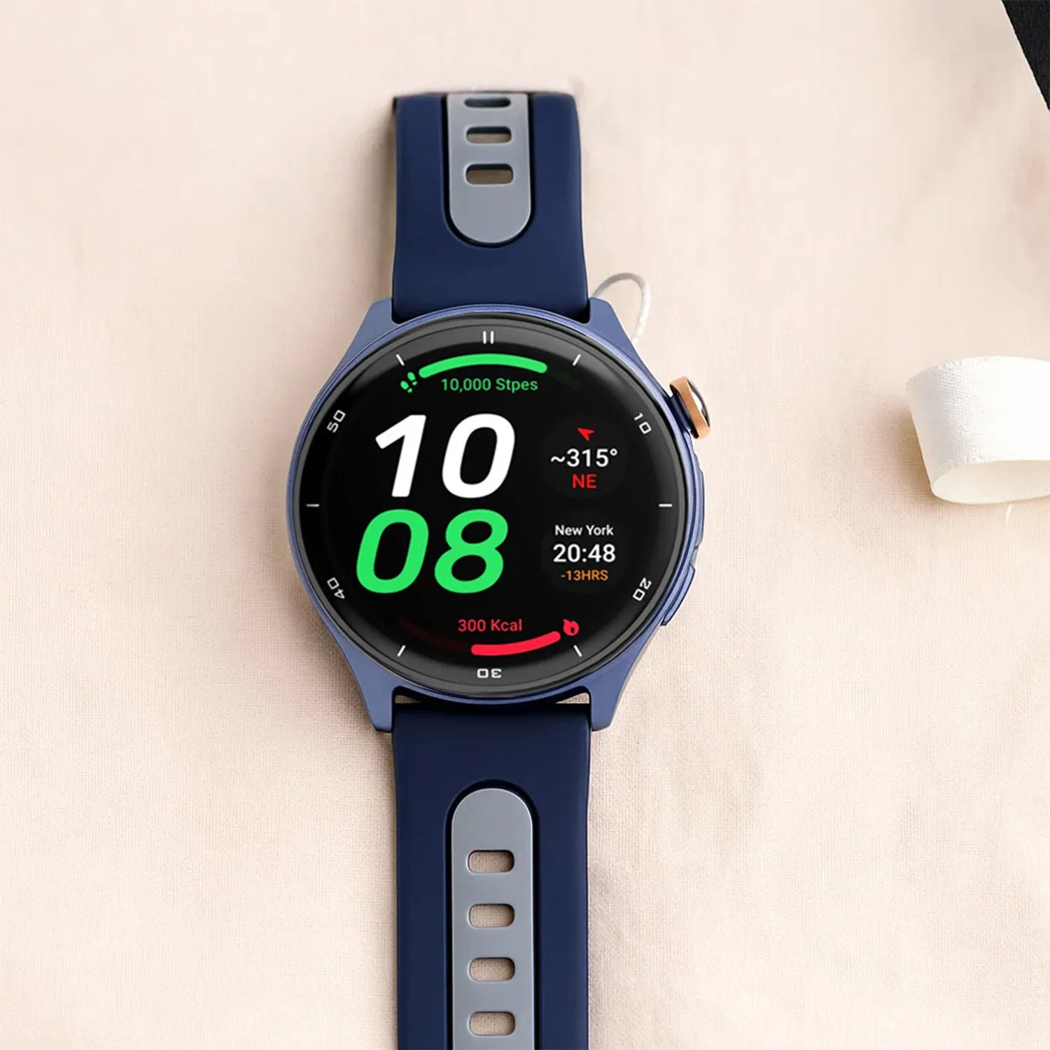 Titan Smartwatch With Yellow Rose