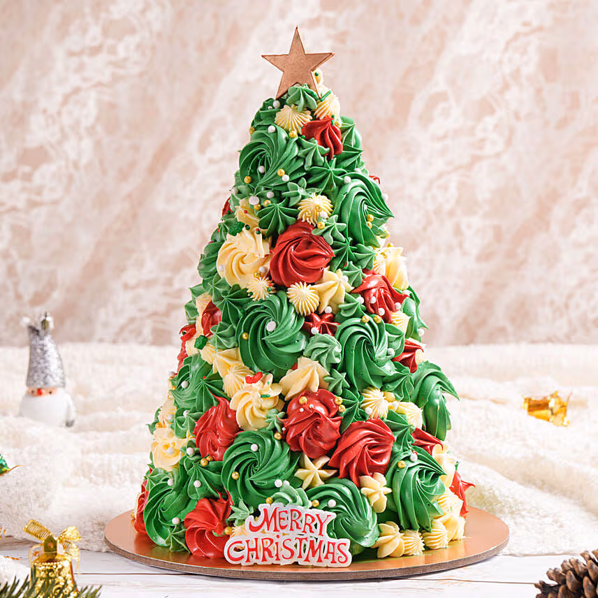 Twinkling Tree Treat Cake
