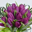 Entwine Tulip: Elegant Dark Purple Tulip Arrangement