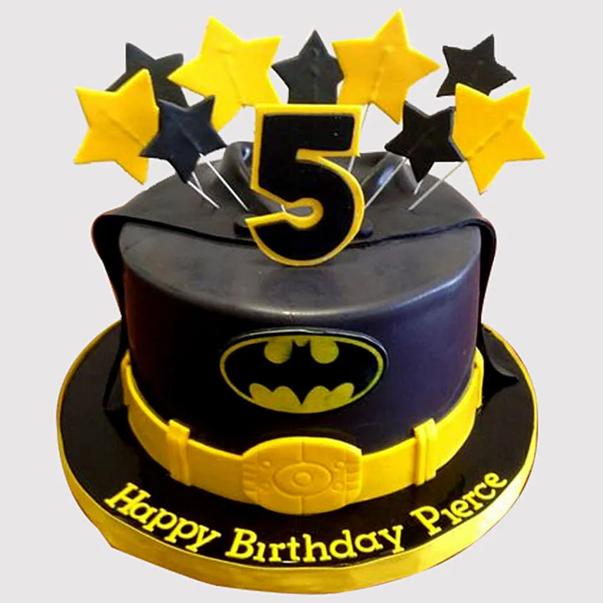 Starry Batman Cake