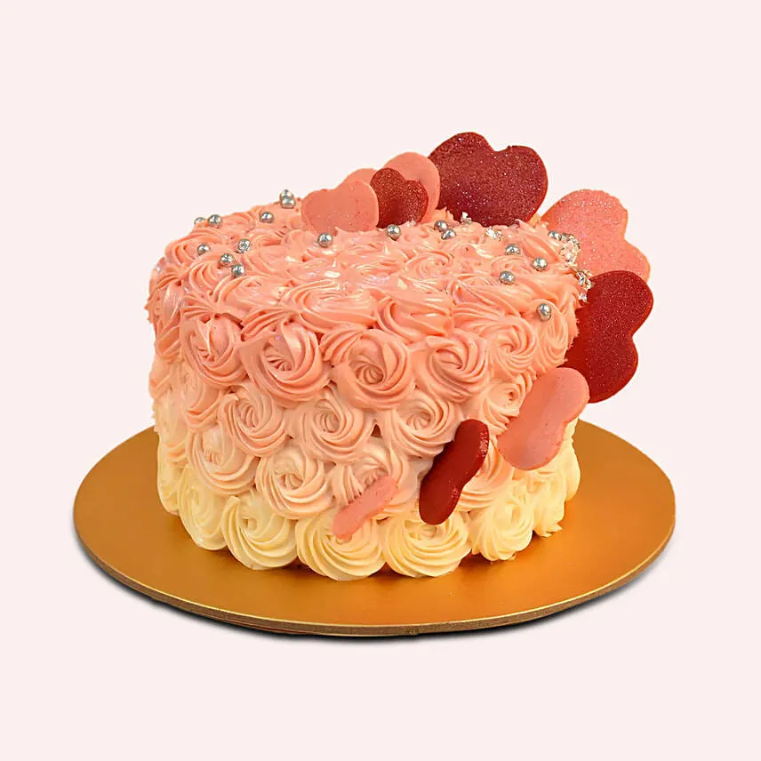Pink Valentines Day Fairy Cake