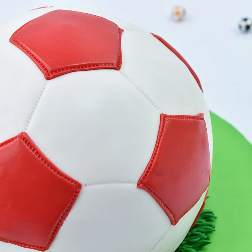 Soccer Ball Marble Cake