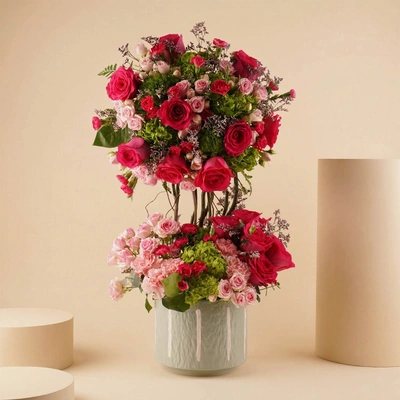 Opulent Pink Crown Flowers - Premium
