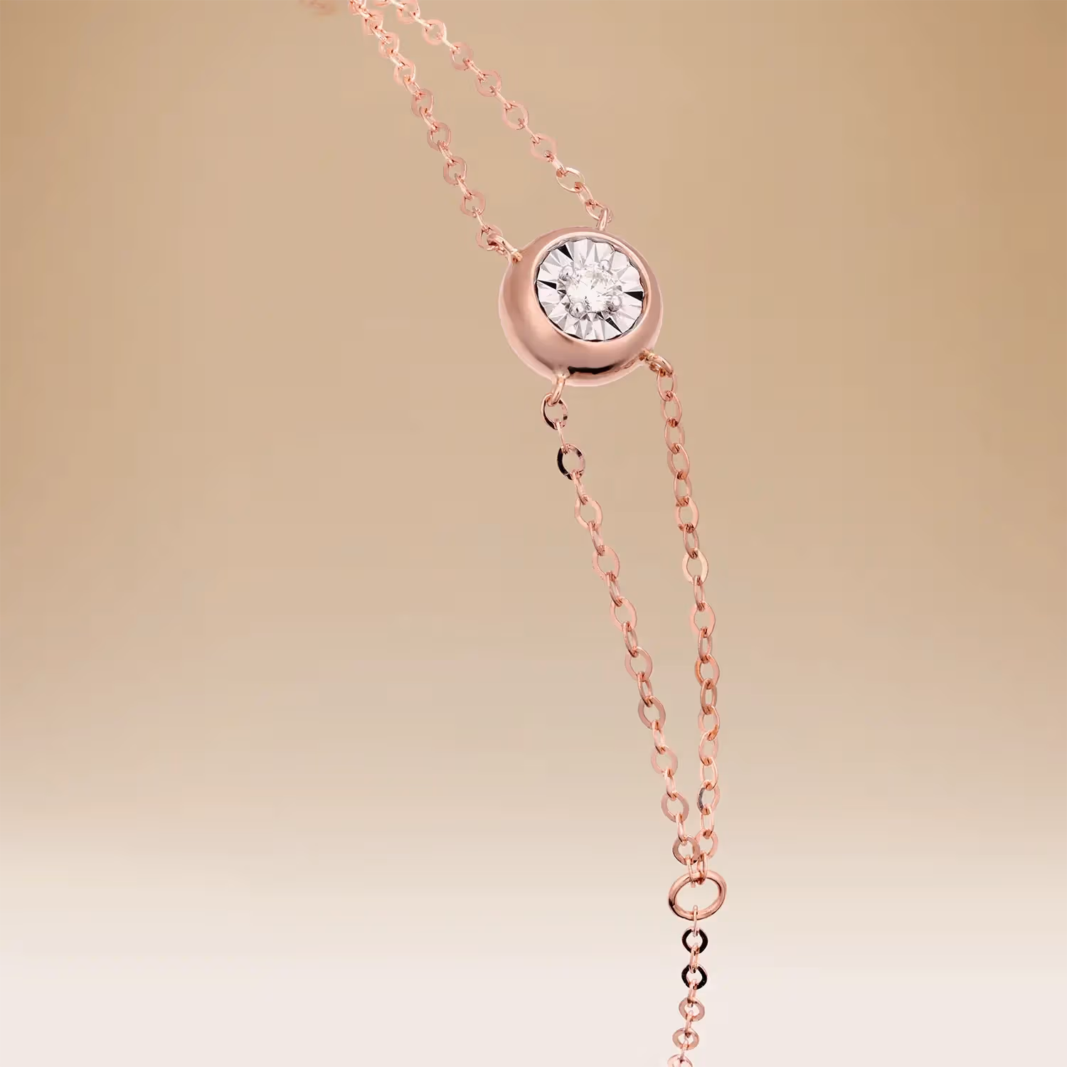 Omnia Radiance 18K Rose Gold & Diamond Bracelet