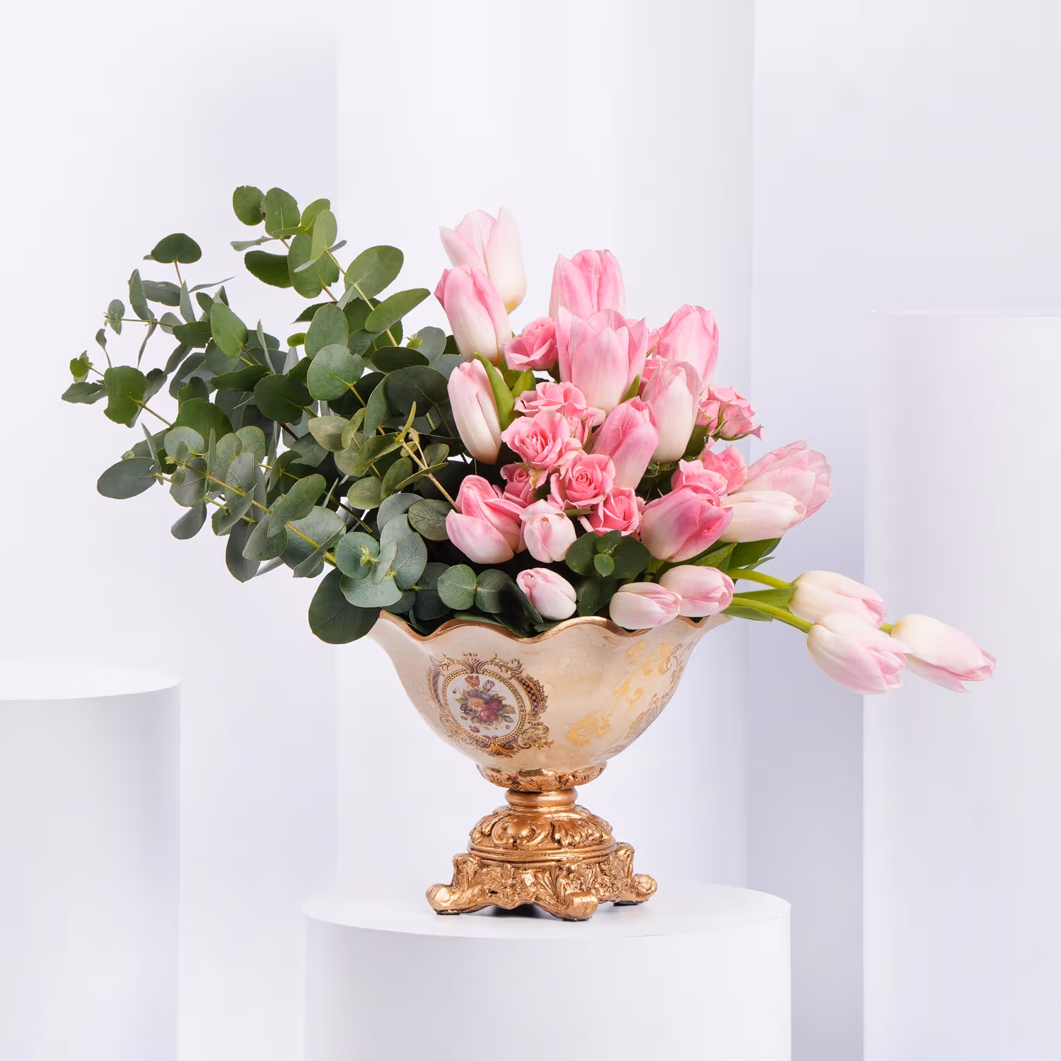 Pink Tulips Arrangement