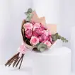 Elegant Soft Purple Hand Bouquet for Umrah Mubaraka Celebration