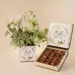 Eid Mubarak White Roses & Chocolate Truffles Gift Set