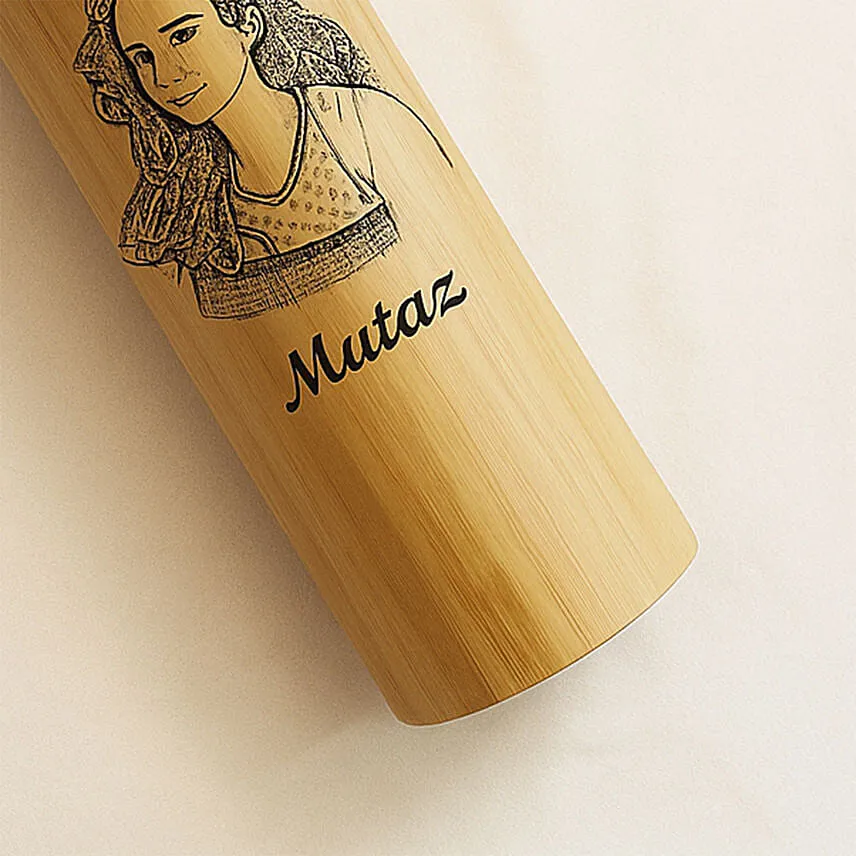 Engraved Bamboo Tea Infuser