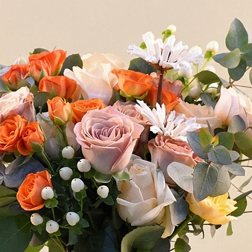 Flamboyant Mixed Flowers Bunch