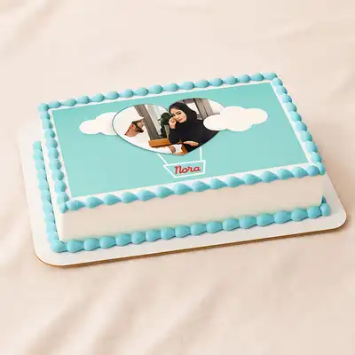 Personalized Photo Cake – Square Edition - 1 Kg / Vanilla