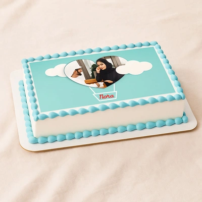 Personalized Photo Cake – Square Edition - 1 Kg / Vanilla