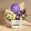 Elegant Birthday Bouquet with Roses, Chocolates & Balloon
