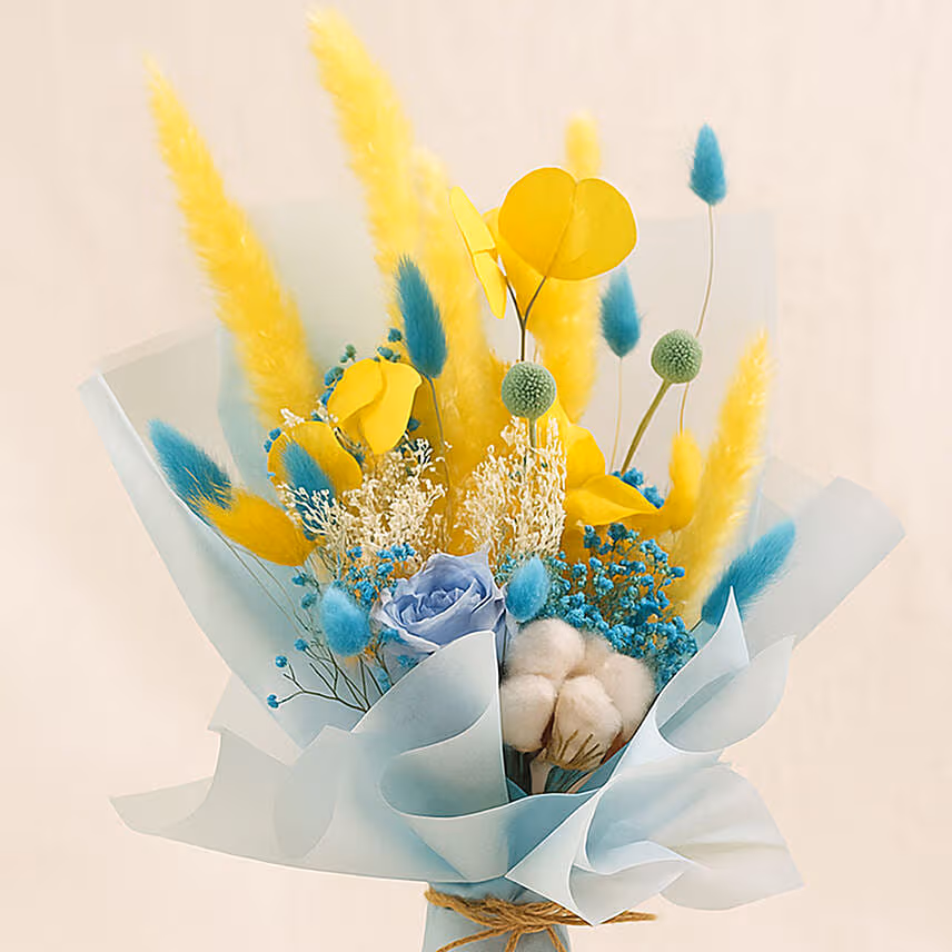Beautiful Mixed Preserved Flowers Bouquet