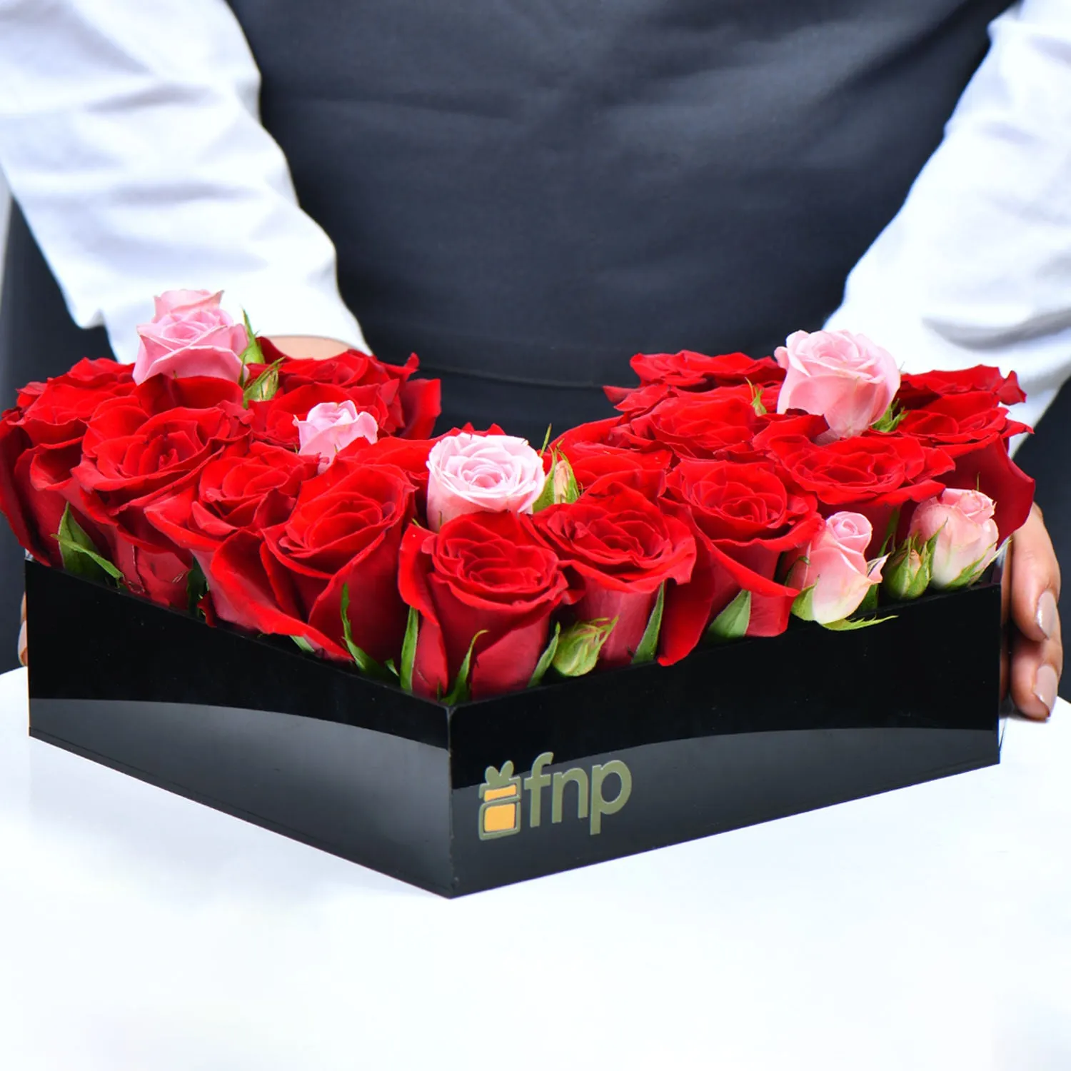 Luxurious Chopard Giftbox with Red Roses and Rose Malaki Perfume
