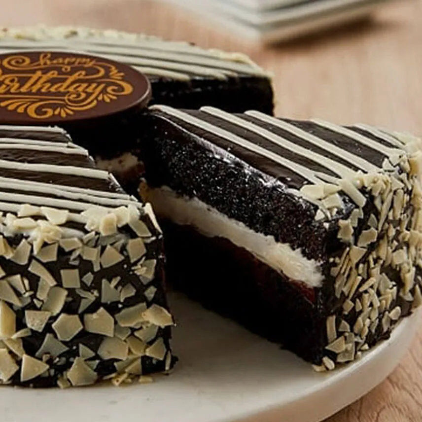 White & Chocolate Mousse Cake