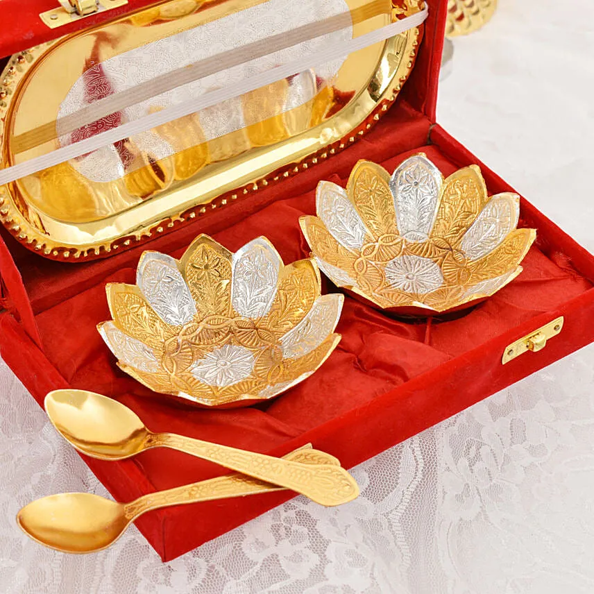 Bowl And Tray Set In Premium Box