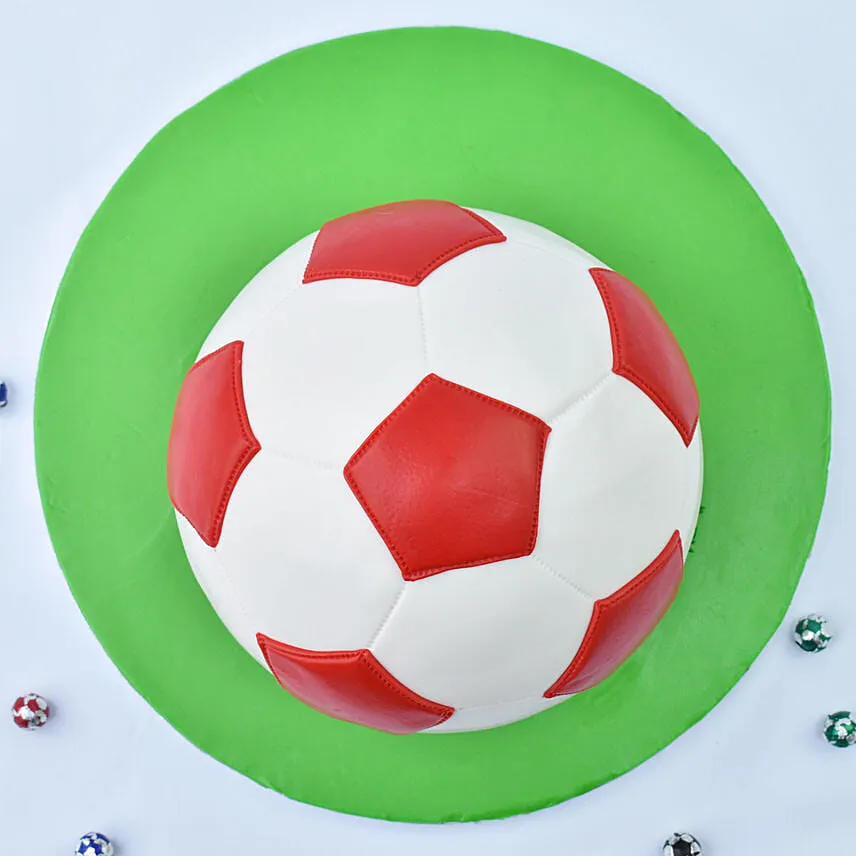 Soccer Ball Marble Cake