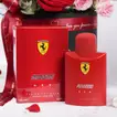 مجموعة هدايا عطر فيراري الأحمر بتنسيق زهري فاخر