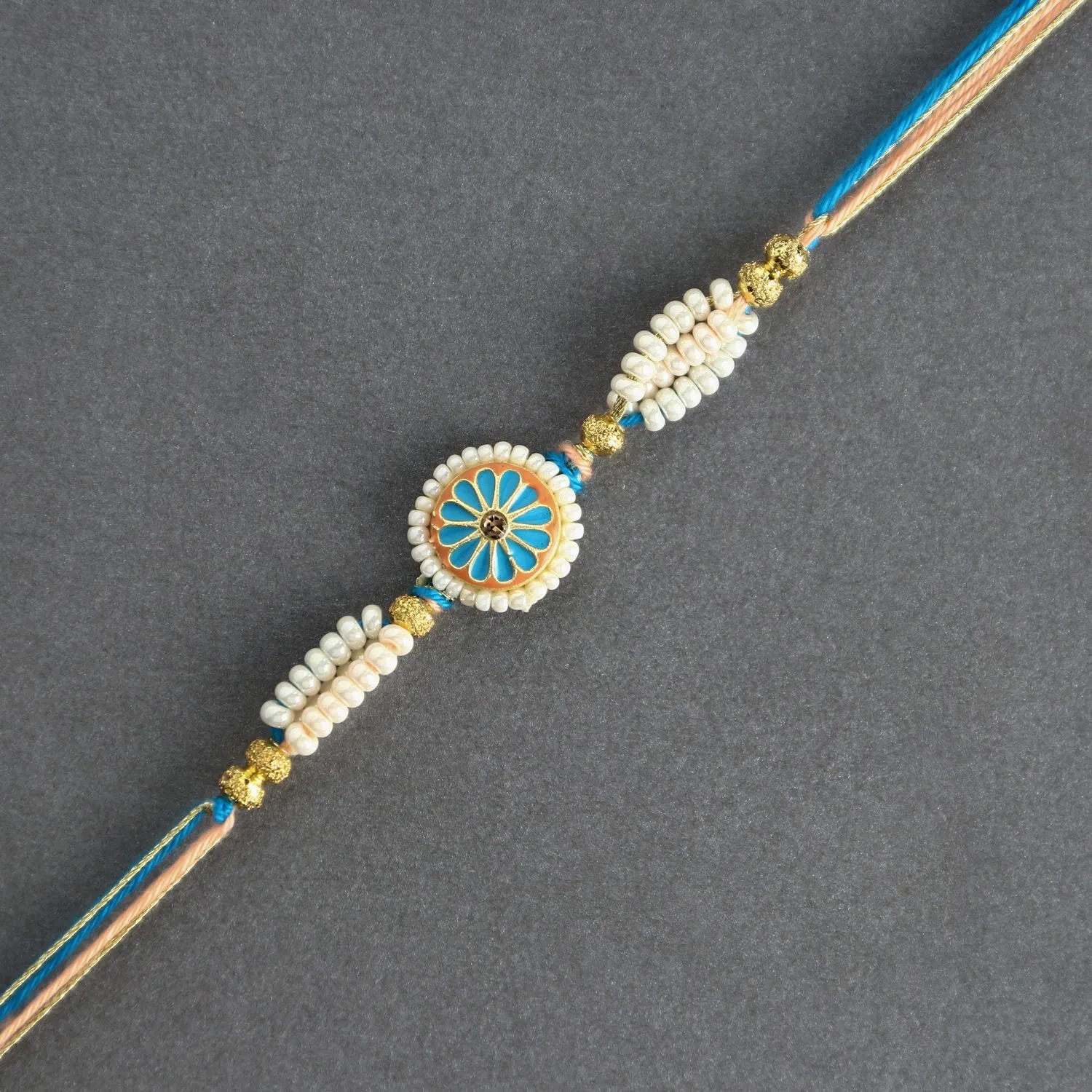 Exquisite Meenakari Rakhi with Premium Sweets Combo