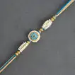 Exquisite Meenakari Rakhi with Premium Sweets Combo
