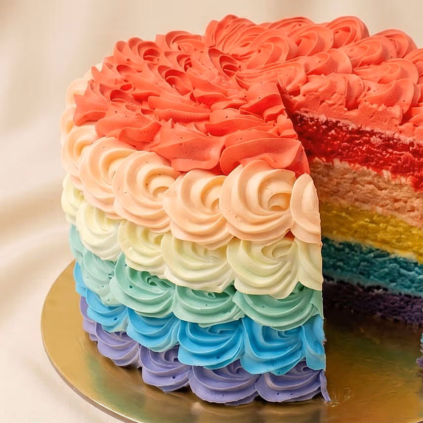 Colorful Rainbow Sponge Cake 750g