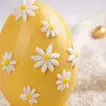 بيضة شوكولاتة مزينة بالزهور